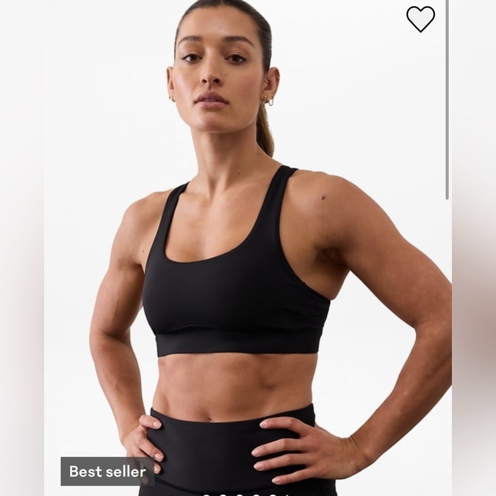 NWT Athleta Interval Black Bra Size XL Best for A-C Cups